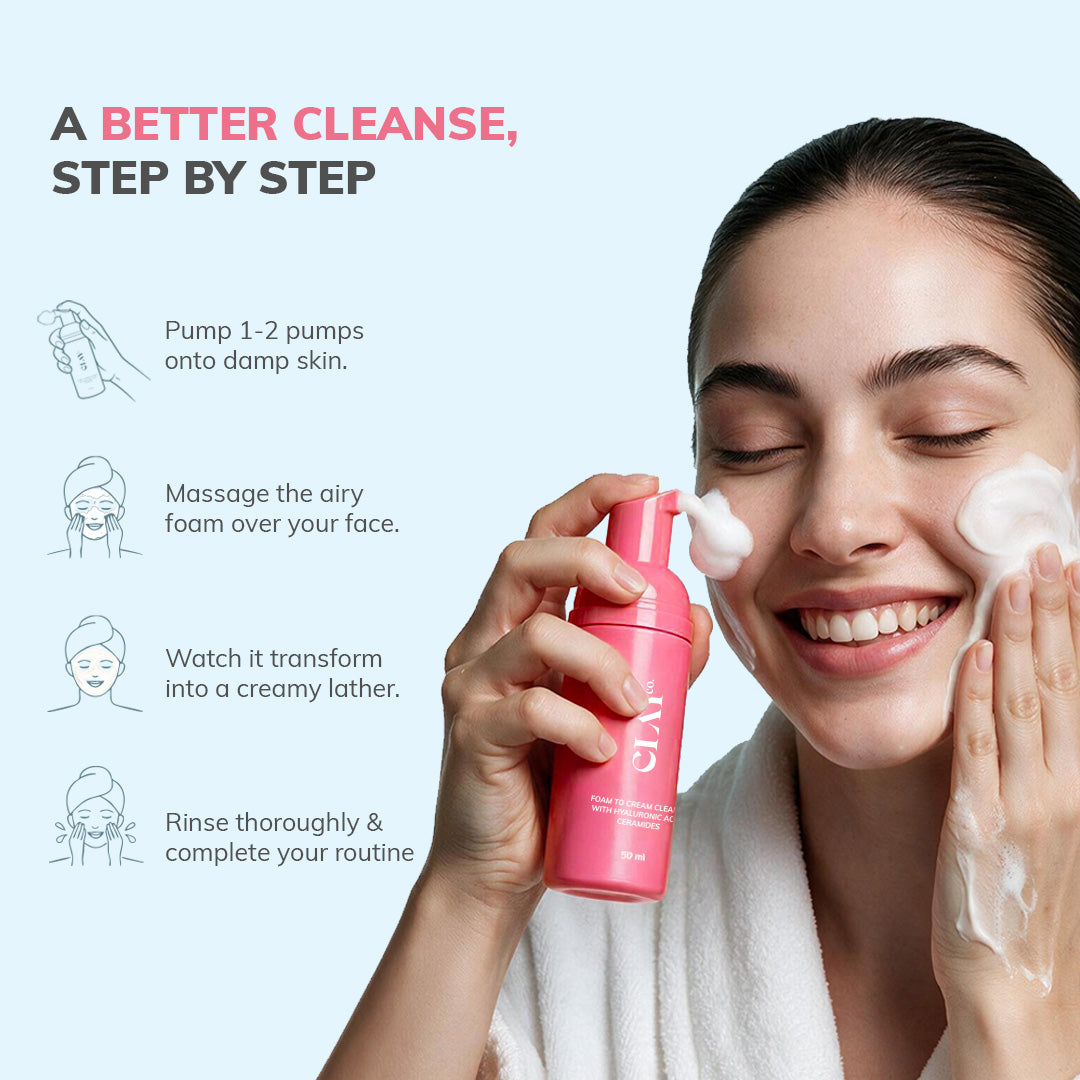 ClayCo Foam-to-Cream Cleanser with (50ml) – photo 4