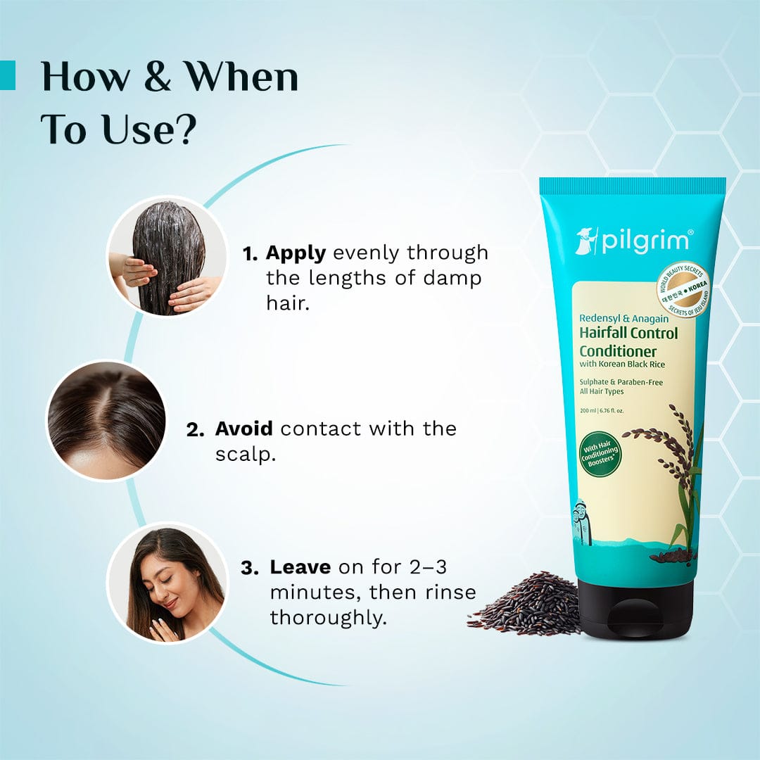 Pilgrim Redensyl & Anagain Hairfall Control Conditioner (200ml) – photo 4