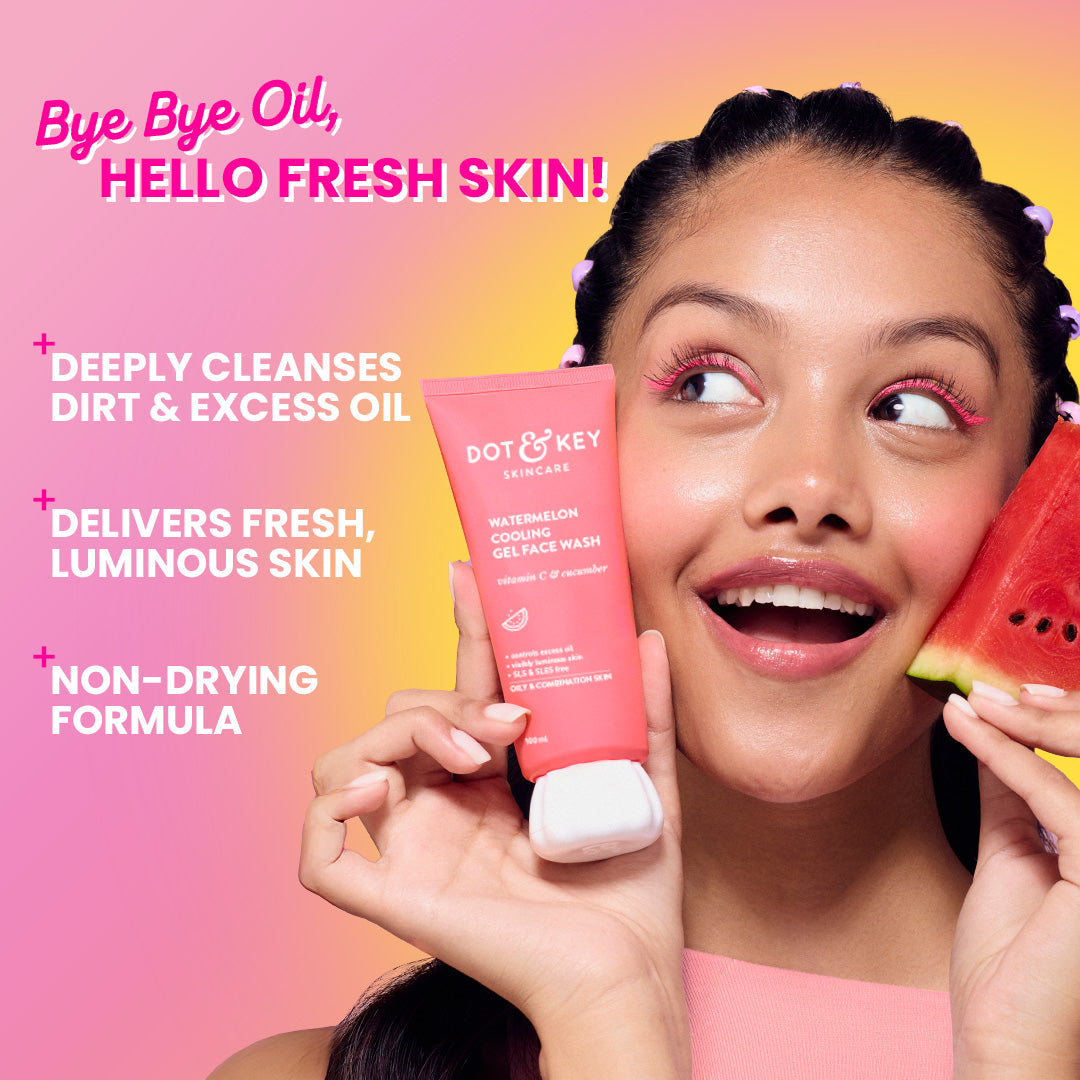 Dot & Key Watermelon + Vitamin C Super Glow Gel Face Wash (100ml) – photo 5