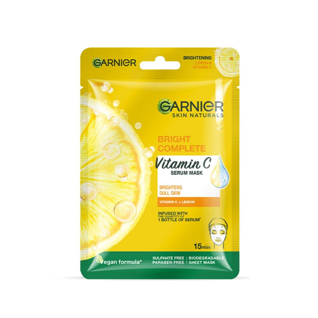 Garnier Skin Naturals Bright Complete Vitamin C Serum Sheet Mask