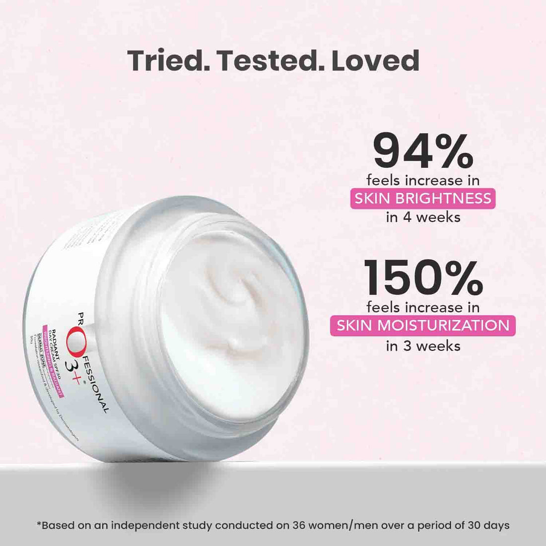 O3+ Radiant Day Cream SPF 30 (Brightening & Radiant) (50g) – photo 5