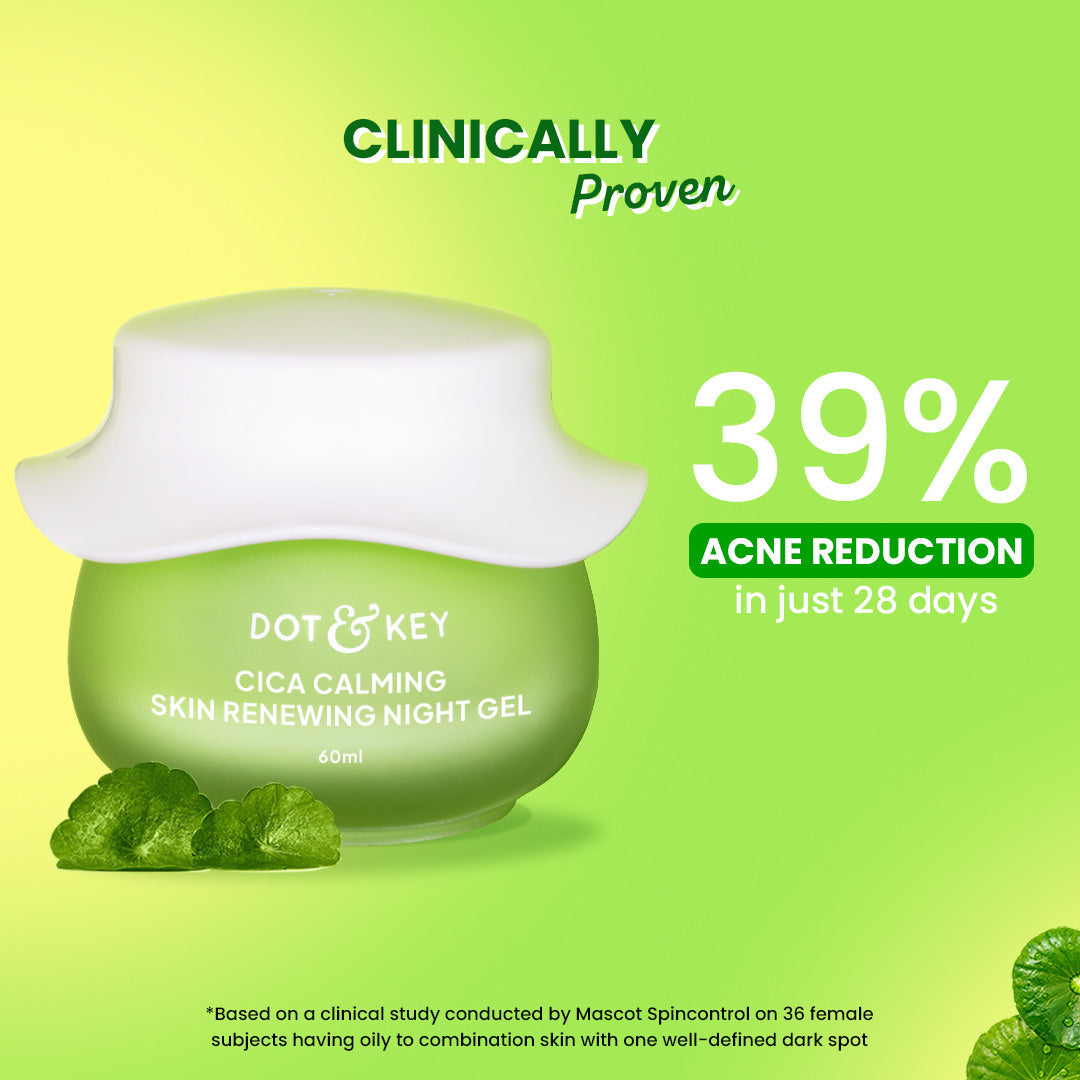 Dot & Key Cica Calming Skin Renewing Night Gel (Niacinamide + Green Tea) - 60ml – photo 5