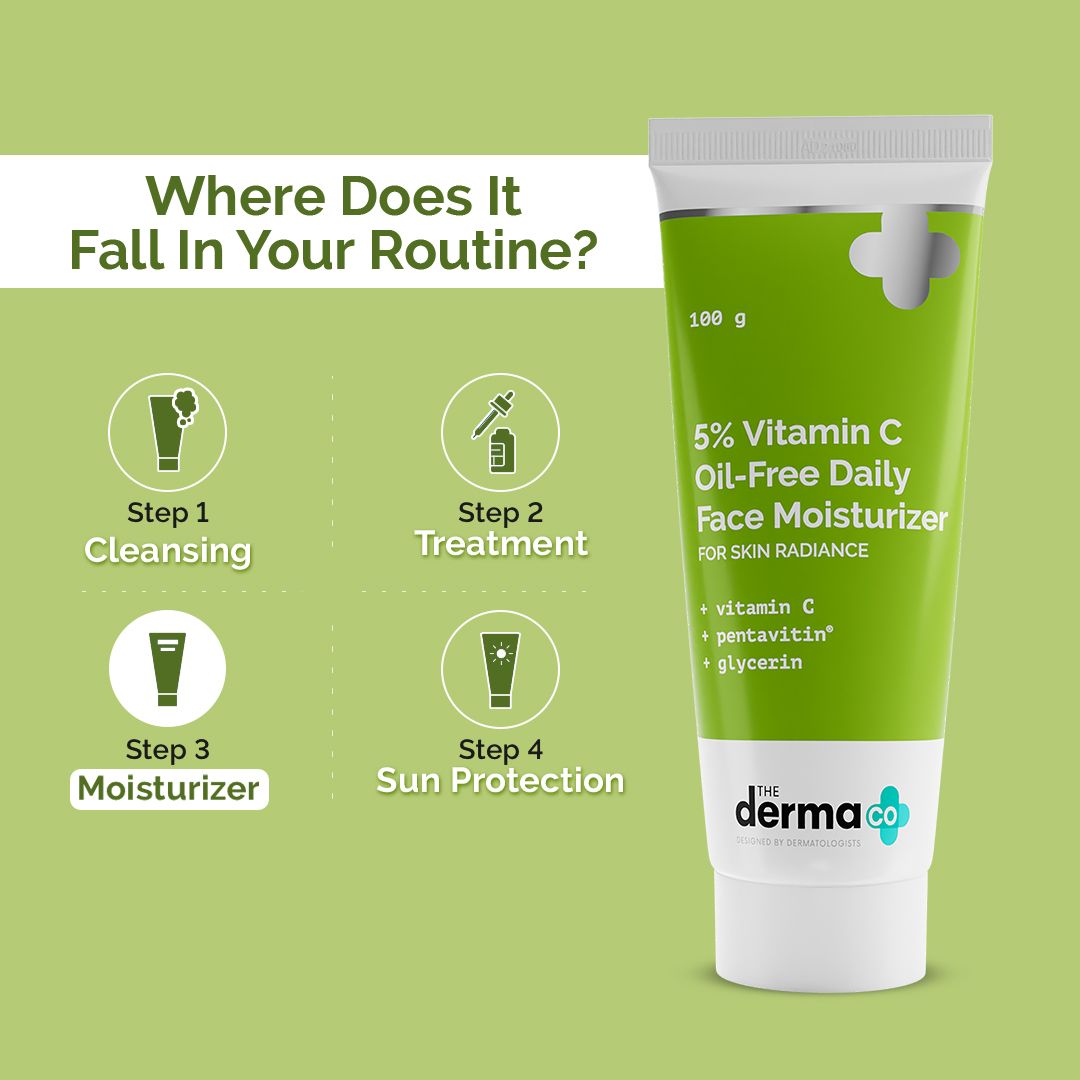 The Derma Co 5% Vitamin C Oil-Free Daily Face Moisturizer for Skin Radiance (100g) – photo 4