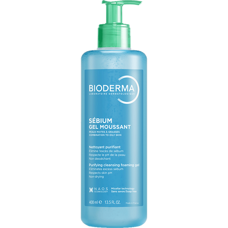 Bioderma Sébium Gel Moussant Purifying Cleansing Foaming Gel (for Combination to Oily Skin)