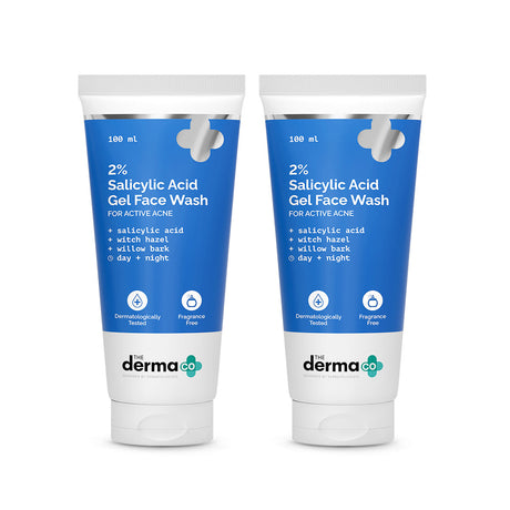 The Derma Co 2% Salicylic Acid Gel Face Wash with Witch Hazel (100 ml)