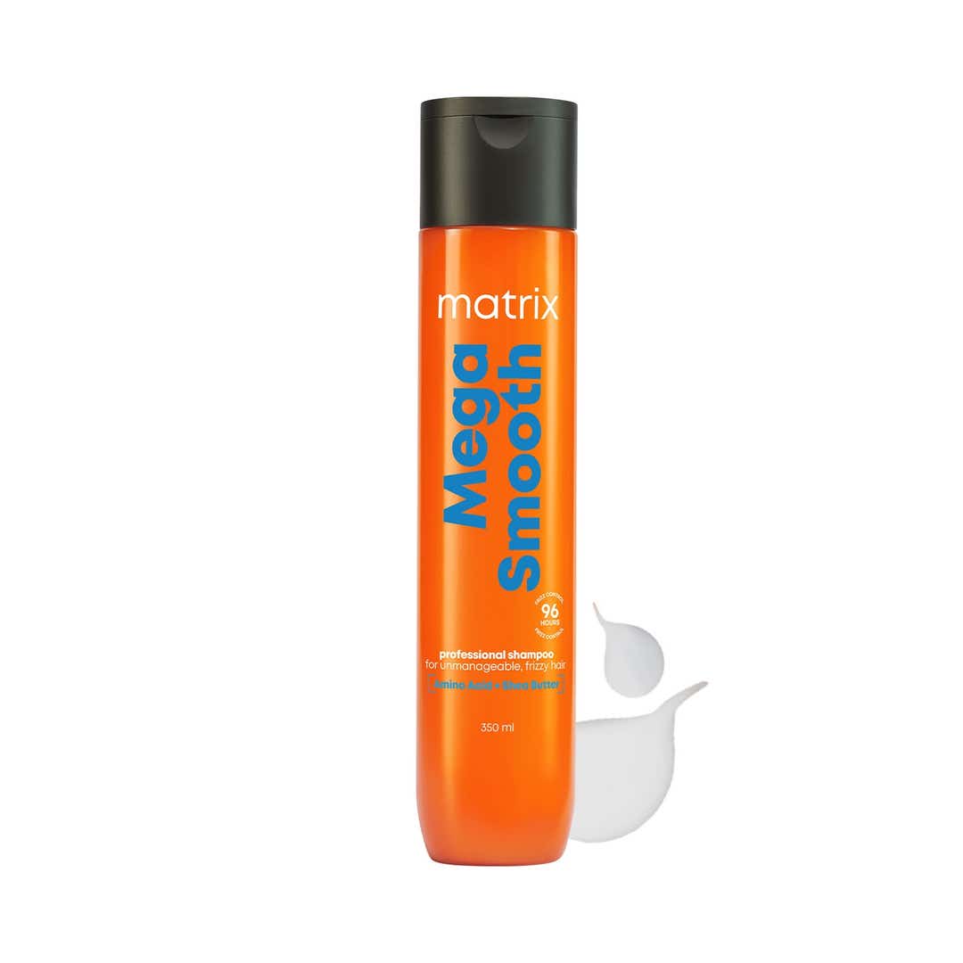 Matrix Mega Smooth Professional Shampoo with Amino Acids & Shea Butter (For Frizzy Hair), 350ml – photo 2