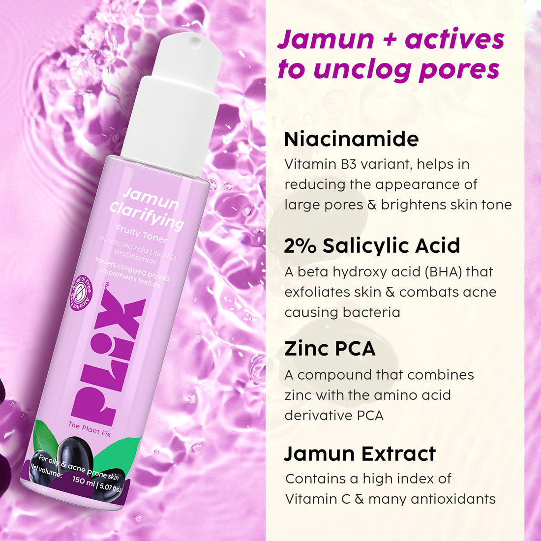 Plix Jamun Toner (150ml) – photo 7