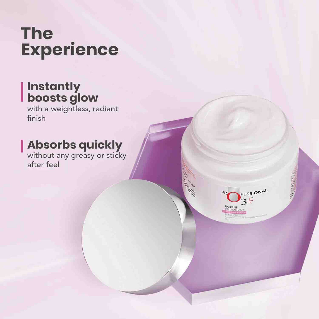 O3+ Radiant Day Cream SPF 30 (Brightening & Radiant) (50g) – photo 3