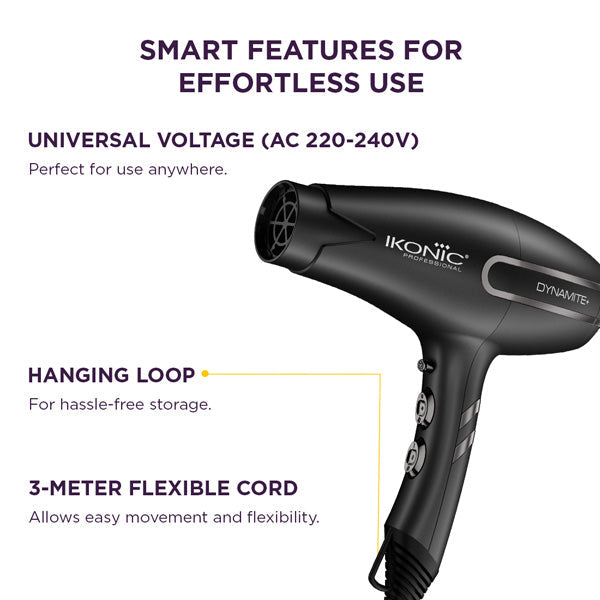Ikonic Professional Dynamite+ BLDC Hair Dryer (2600-3000W) – image 6