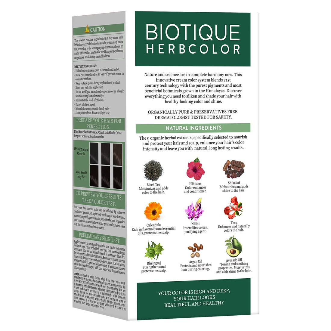 Biotique Bio Herbcolor Conditioning Hair Color - 1N Natural Black (50g+110ml) – photo 2