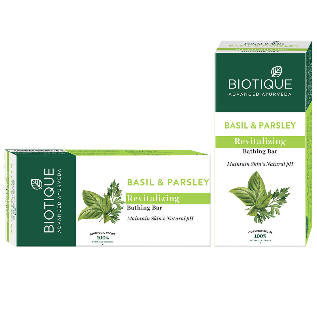 Biotique Bio Basil & Parsley Revitalizing Bathing Bar (150g) – photo 4