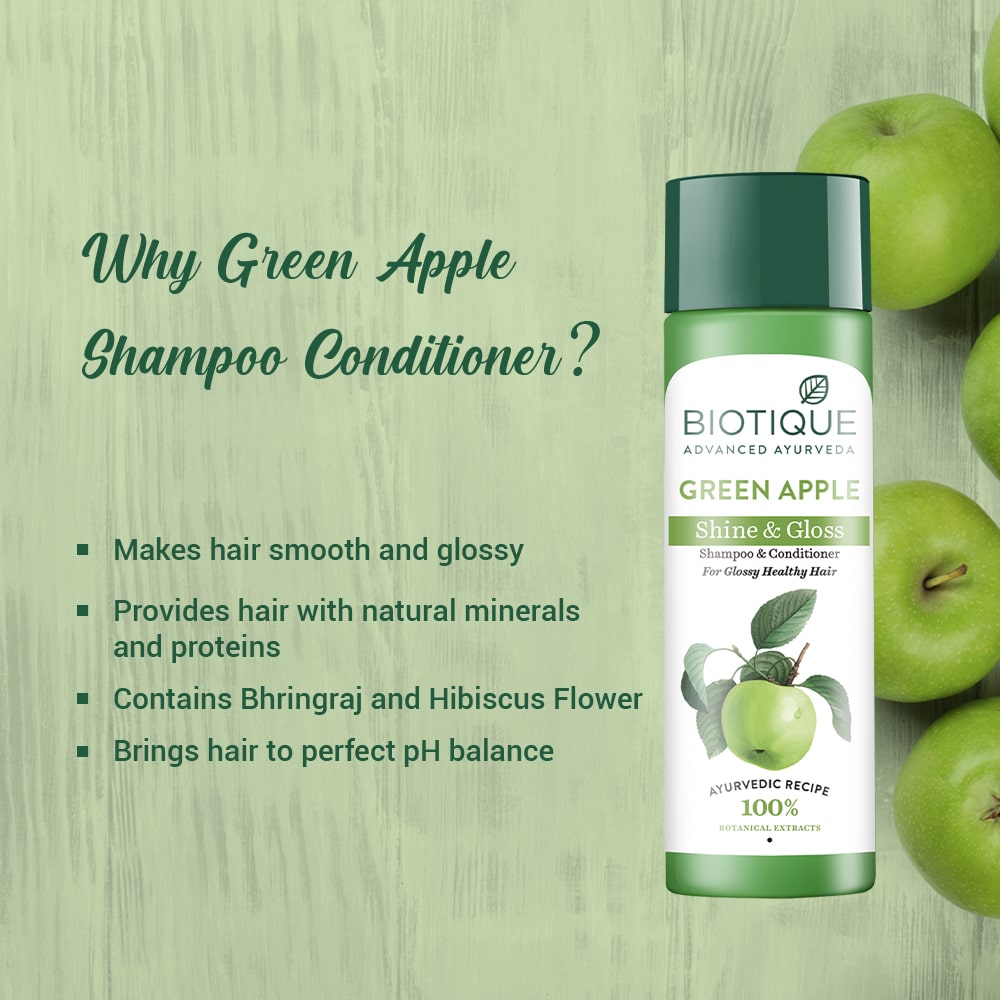 Biotique Bio Green Apple Shampoo – photo 5