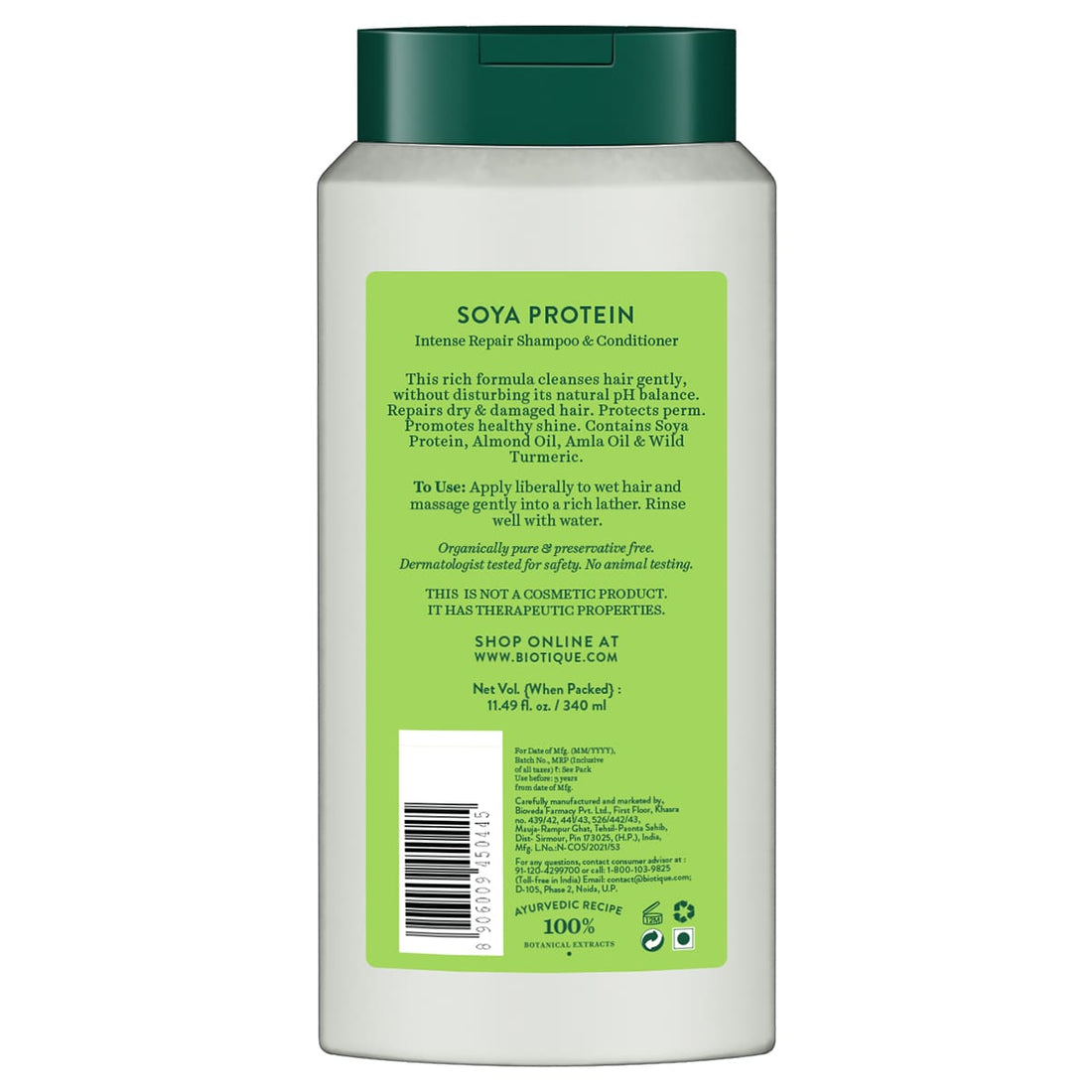 Biotique Soya Protein Intense Repair Shampoo & Conditioner – photo 3