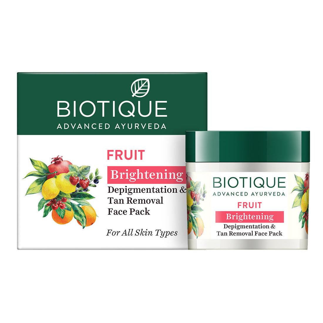 Biotique Bio Fruit Brightening Depigmentation & Tan Removal Face Pack – photo 1