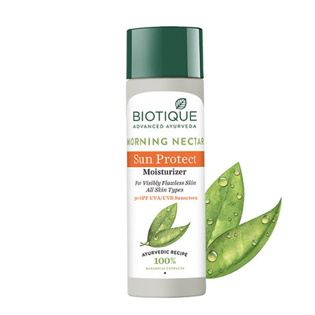 Biotique Bio Morning Nectar Sun Protect Moisturizer SPF 30+ UVA/UVB Sunscreen (120 ml)