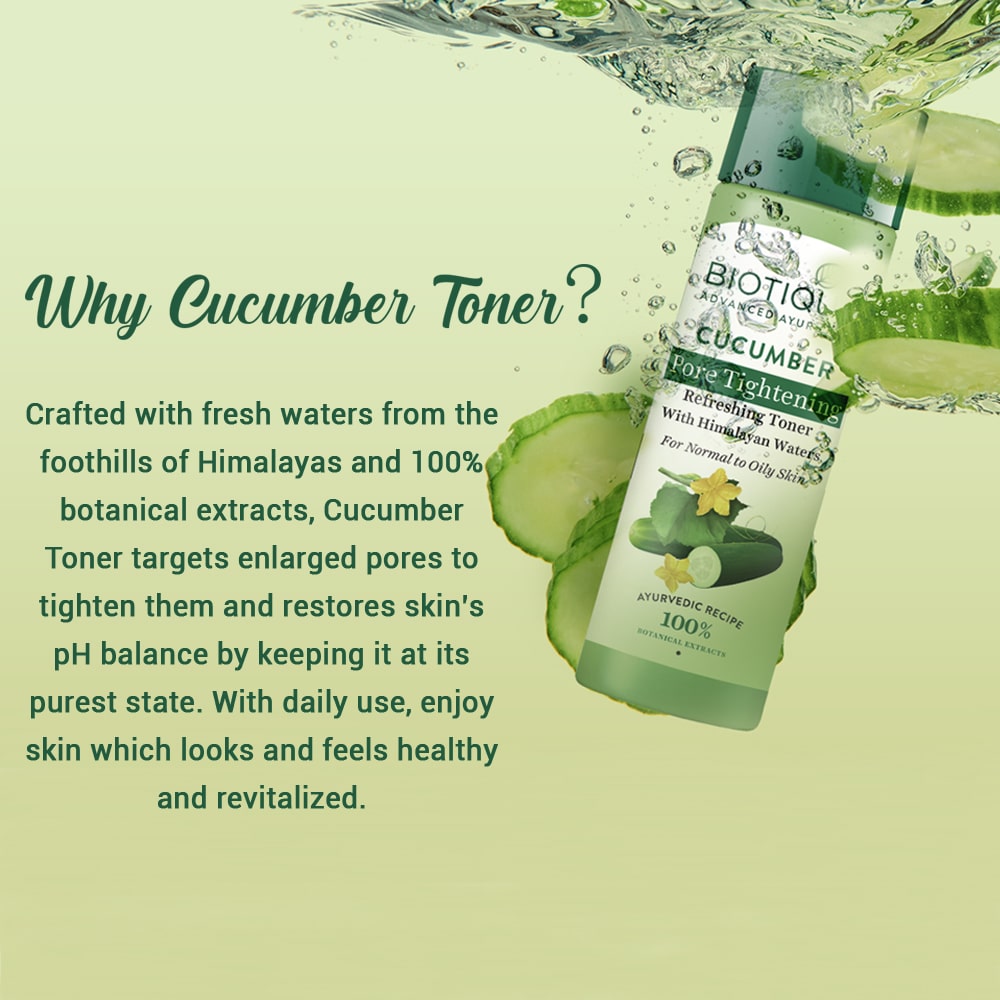 Biotique Bio Cucumber Pore Tightening Refreshing Toner (120ml) – photo 6