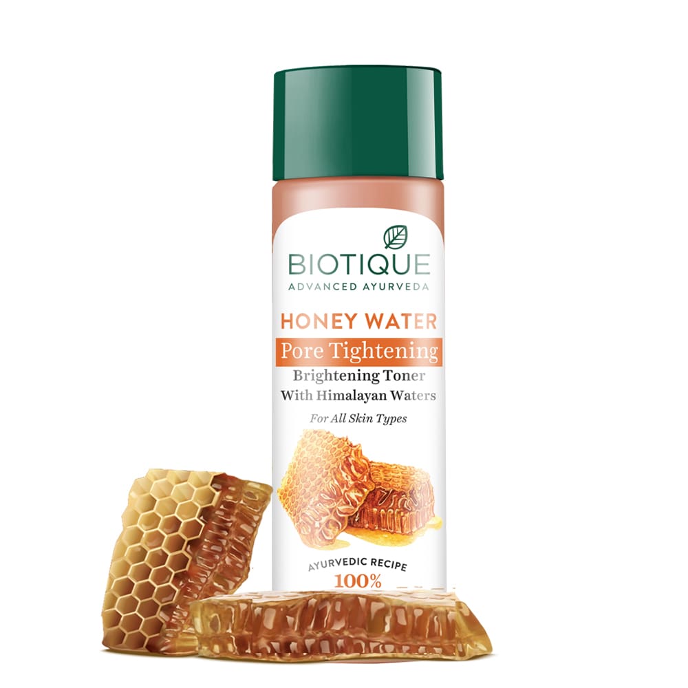 Biotique Honey Water Pore Tightening Brightening Toner (120ml) – photo 3
