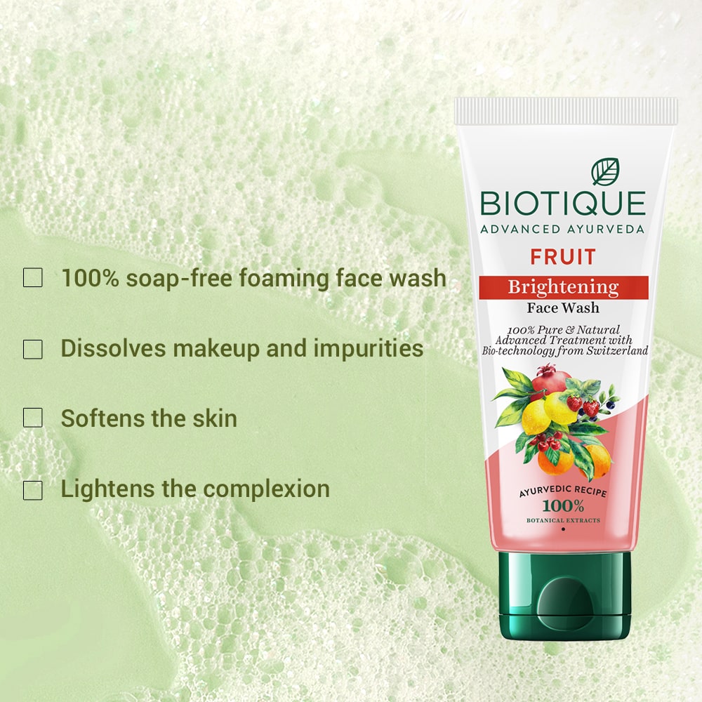 Biotique Fruit Brightening Face Wash (100ml) – photo 5