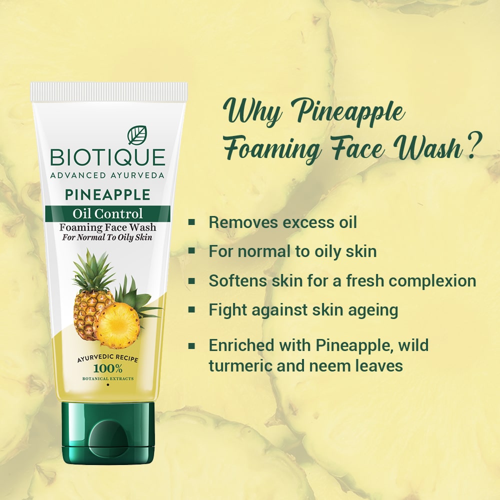 Biotique Bio Pineapple Face Wash (100ml) – photo 5
