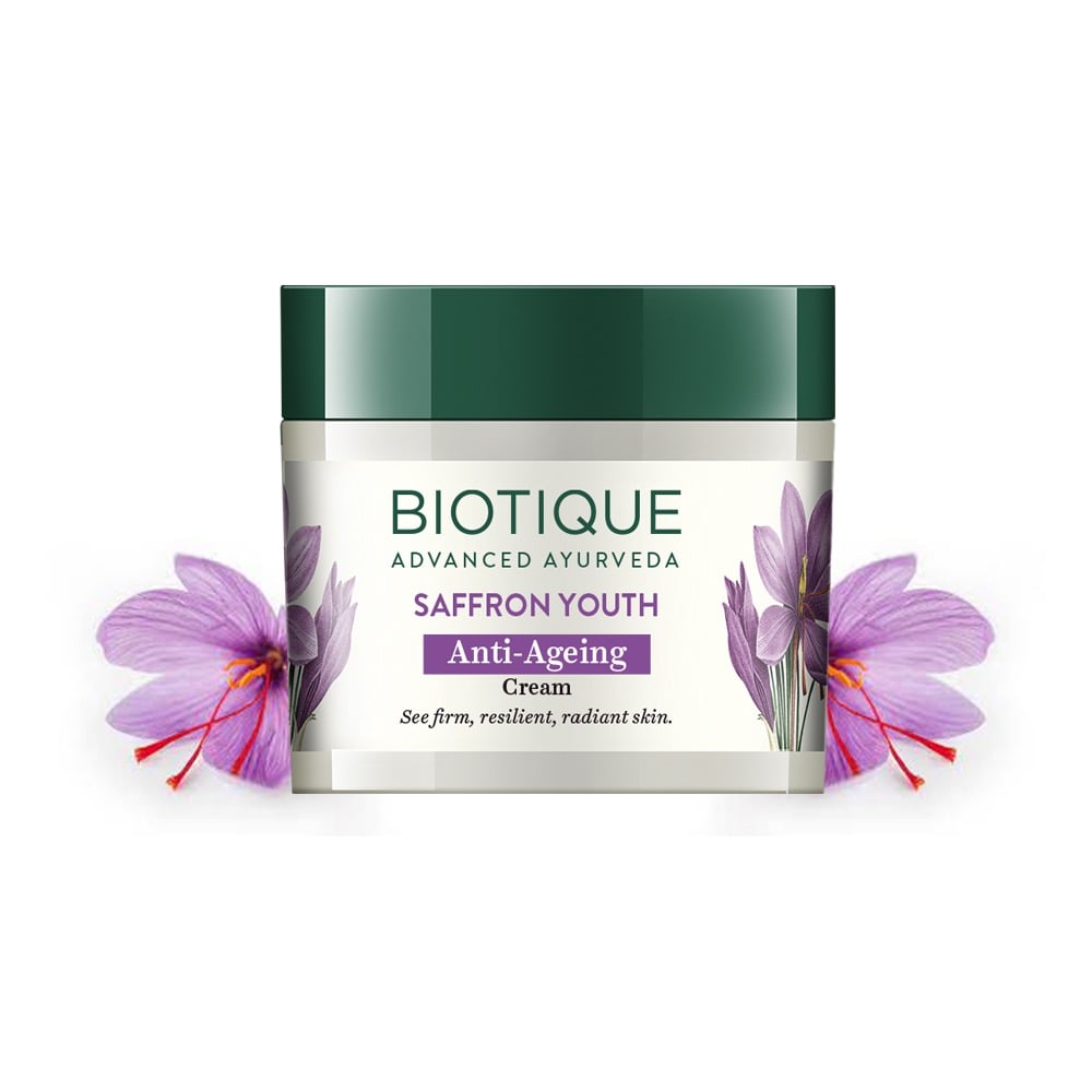 Biotique Saffron Youth Anti-Ageing Cream (50g) – photo 3