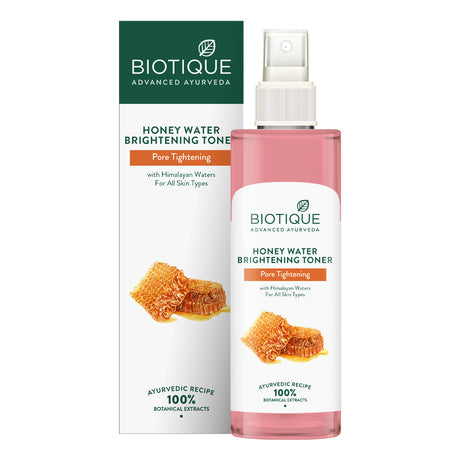 Biotique Honey Water Pore Tightening Brightening Toner (120ml)