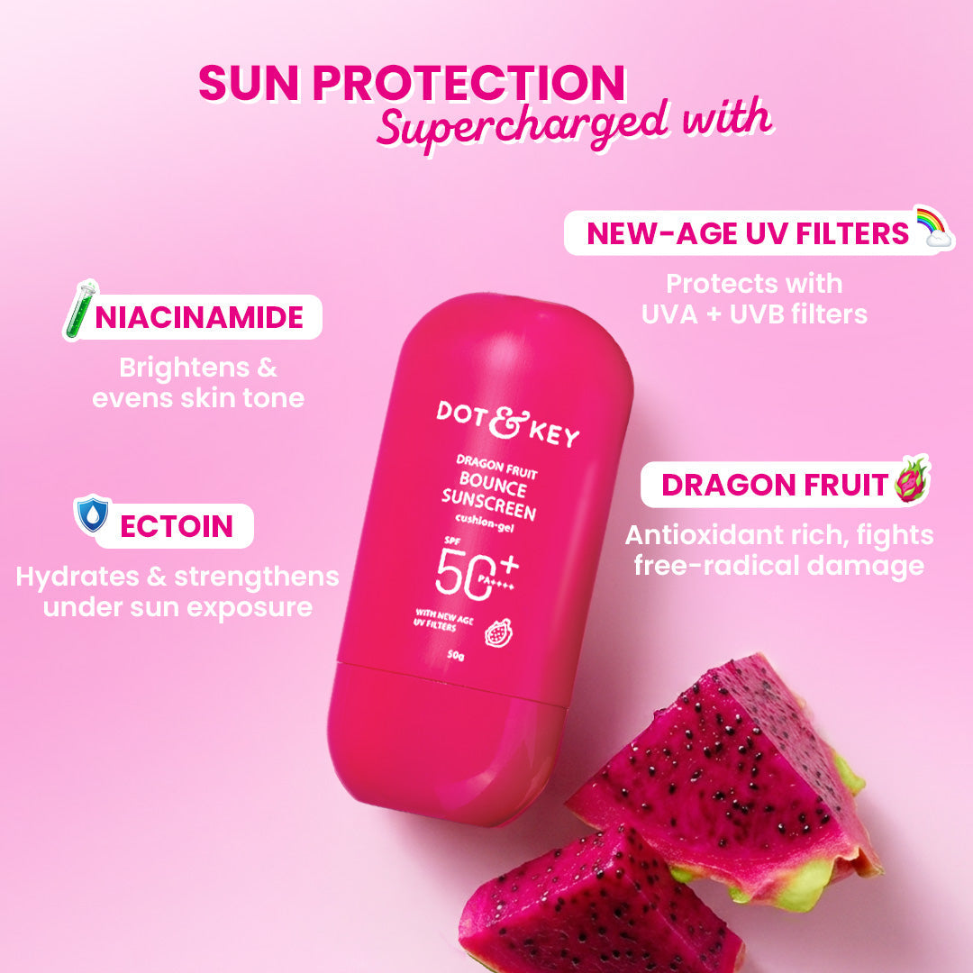 Dot & Key Dragon Fruit Bounce Sunscreen SPF 50+ PA++++ (50g) – photo 4