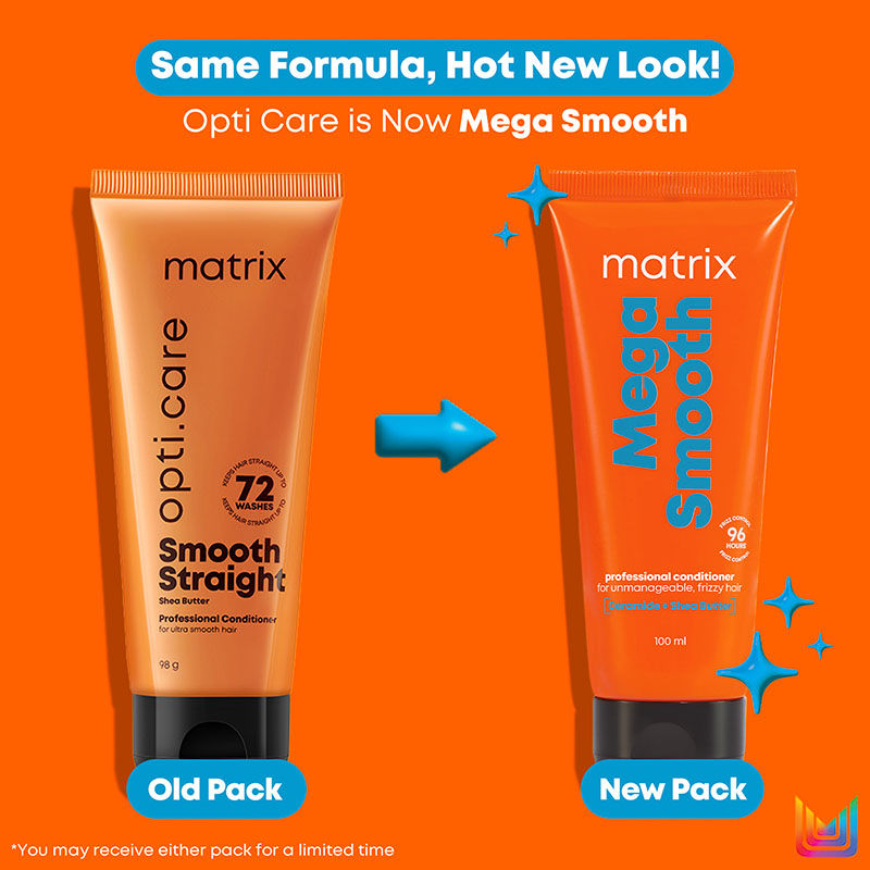 Matrix Mega Smooth Professional Conditioner (Ceramide + Shea Butter, Paraben-Free) 100ml – photo 2