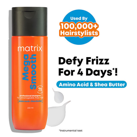Matrix Opti.Care Professional Smooth Straight Ultra Smoothing Shampoo (Mega Smooth) with Shea Butter (350ml)