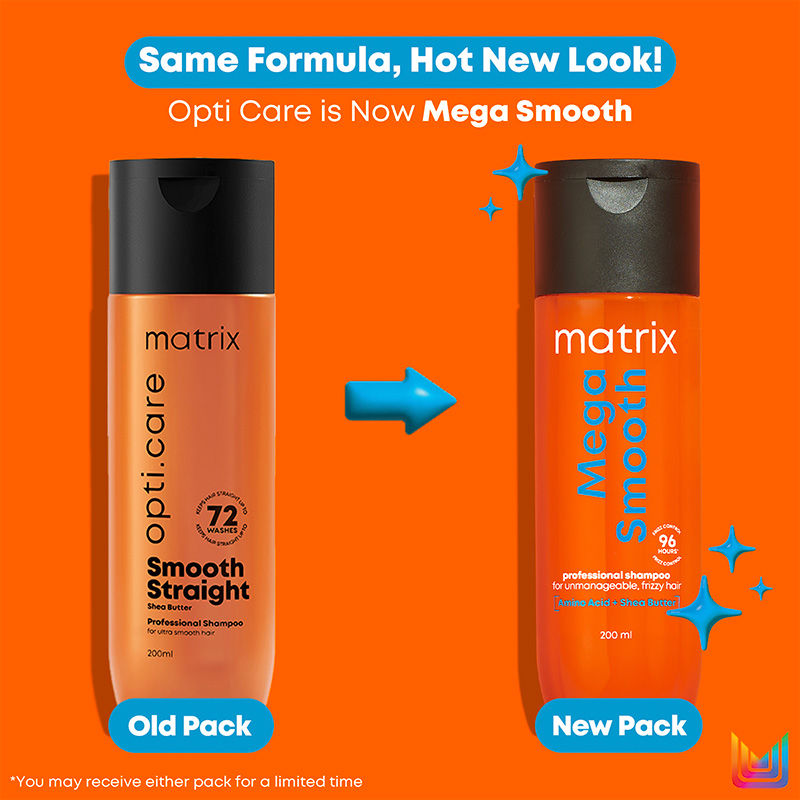 Matrix Opti.Care Professional Smooth Straight Ultra Smoothing Shampoo (Mega Smooth) with Shea Butter (350ml) – photo 2