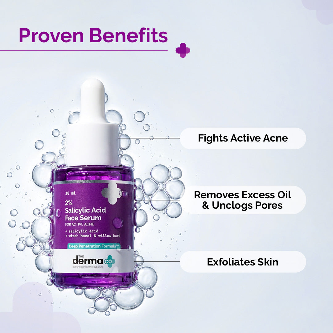 The Derma Co 2% Salicylic Acid Face Serum for Active Acne (30ml) – photo 3