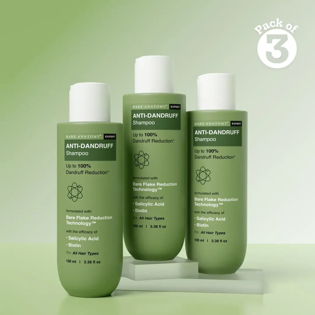 Bare Anatomy Anti Dandruff Shampoo with Salicylic Acid, Piroctone Olamine & Biotin