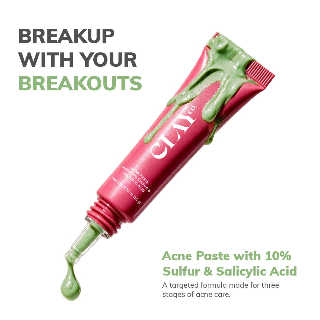 ClayCo Acne Paste with 10% Sulfur & Salicylic (15g)
