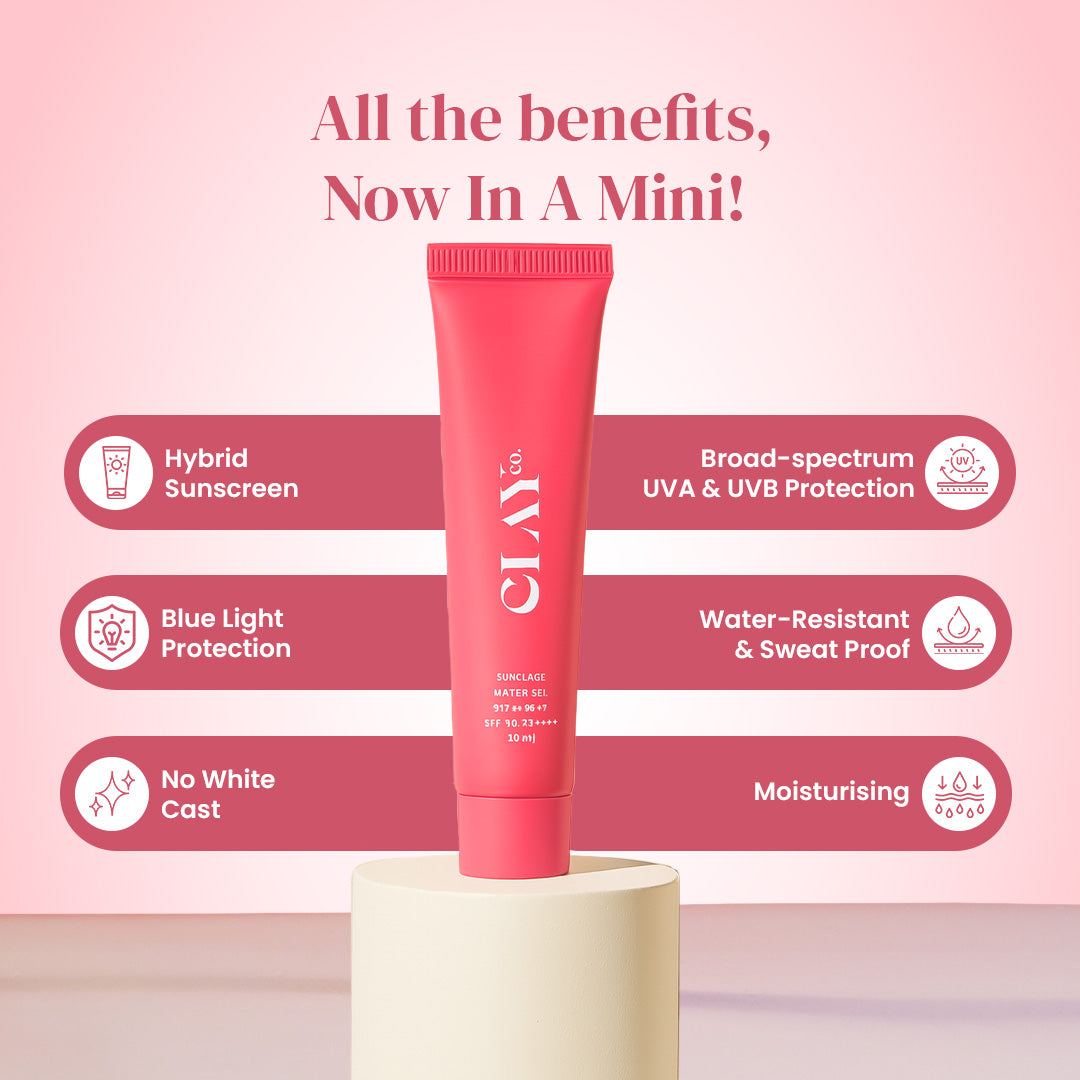 ClayCo Sunglaze Sunscreen SPF 50+ PA ++++ (10ml) – photo 2