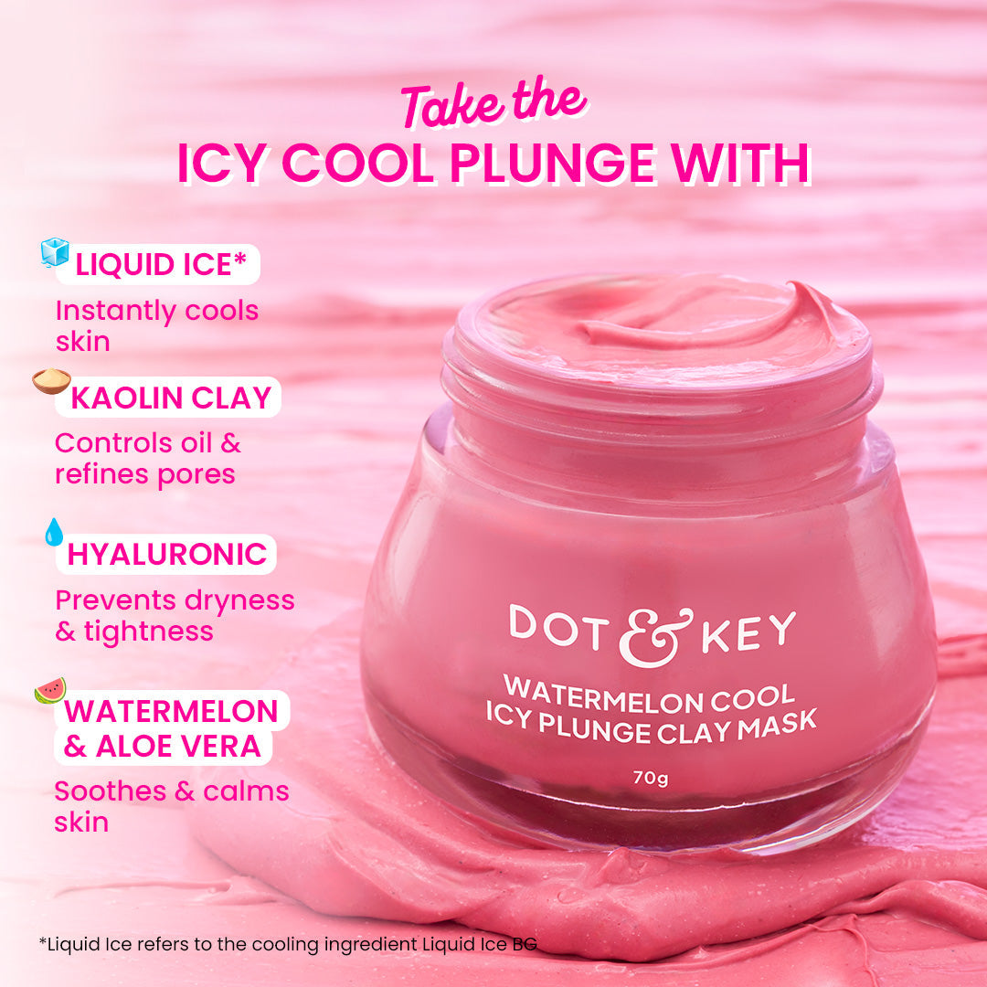 Dot & Key Watermelon Cool Icy Plunge Clay Mask (70g) – photo 3