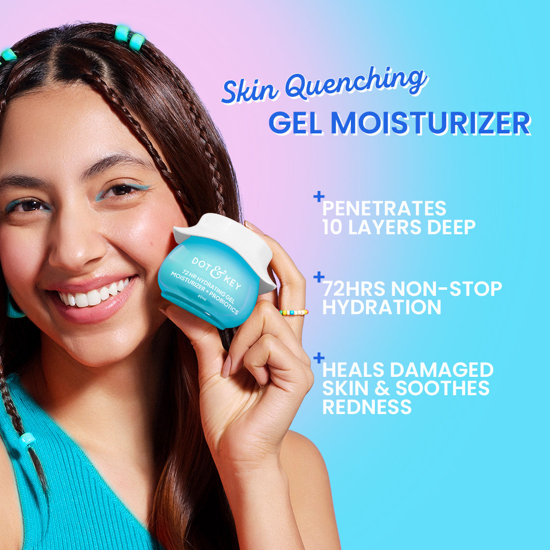 Dot & Key 72HR Gel Moisturizer + Probiotics for Face (60 ml) – photo 4