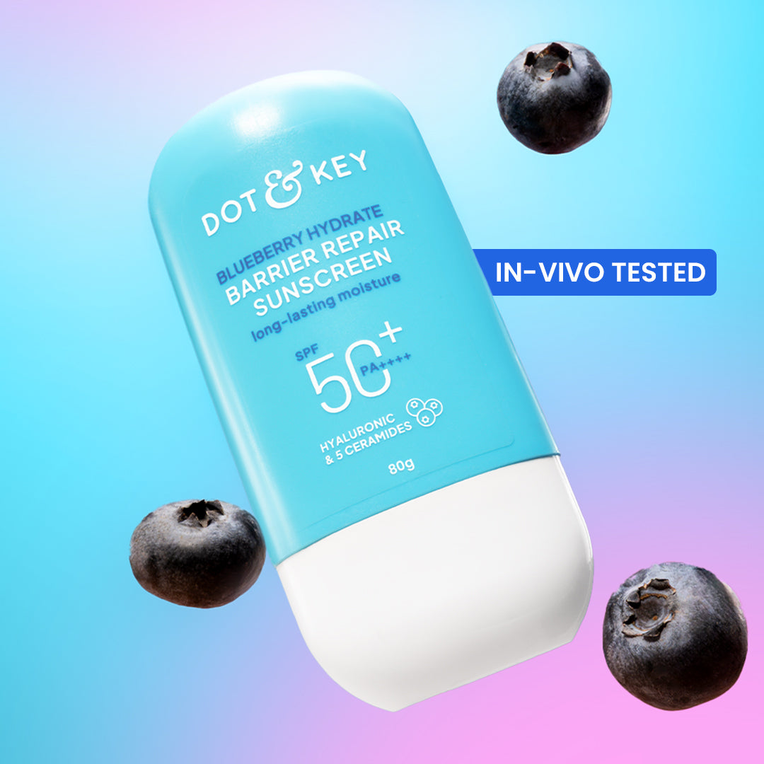 Dot & Key Blueberry Hydrate Barrier Repair Sunscreen SPF 50+ PA++++ (50g) – photo 1