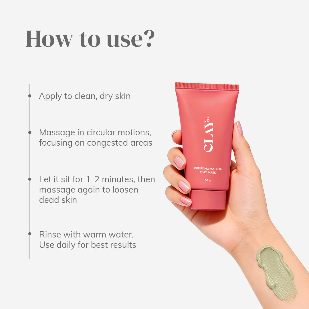 ClayCo Detoxifying Matcha Clay Mask (Pack of 2) – photo 4