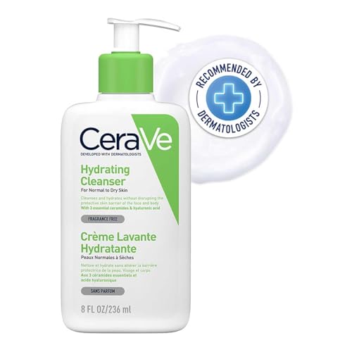 CeraVe Hydrating Cleanser (Non-Foaming) for Normal to Dry Skin