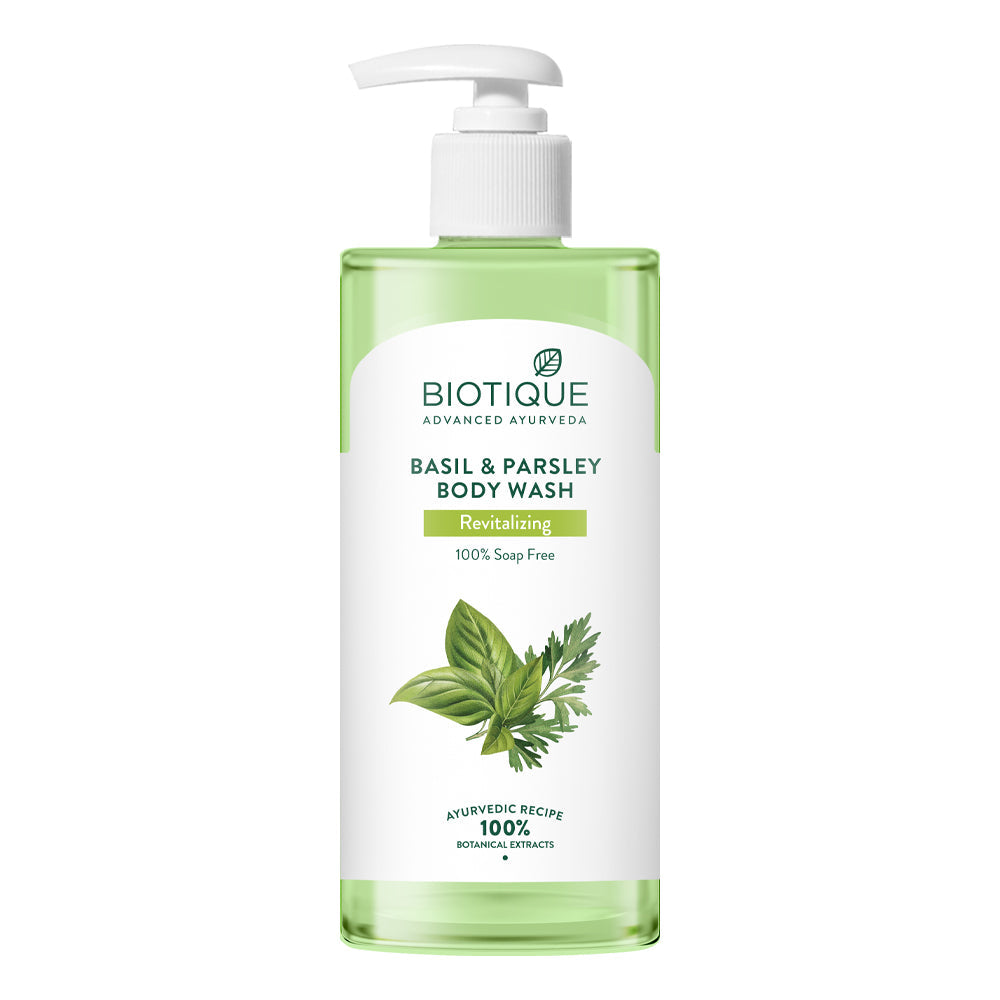 Biotique Bio Basil & Parsley Revitalizing Body Wash (200ml) – photo 1