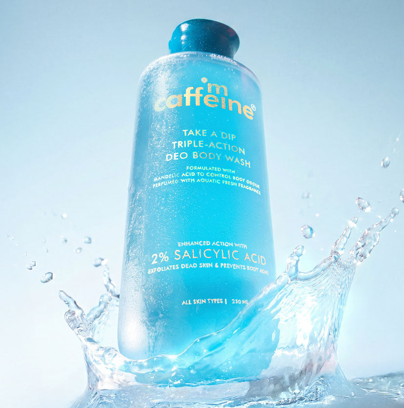mCaffeine 2% Salicylic Acid, 3-in-1 Perfume & Odour Control Body Wash