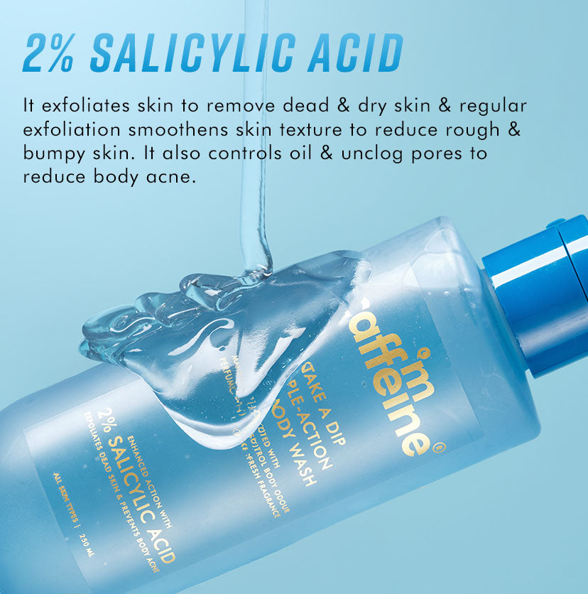 mCaffeine 2% Salicylic Acid, Body Wash (300ml) – photo 4
