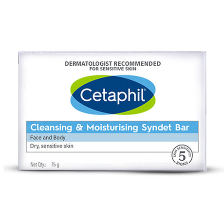 Cetaphil Cleansing & Moisturising Syndet Bar (with Shea Butter) - 75g