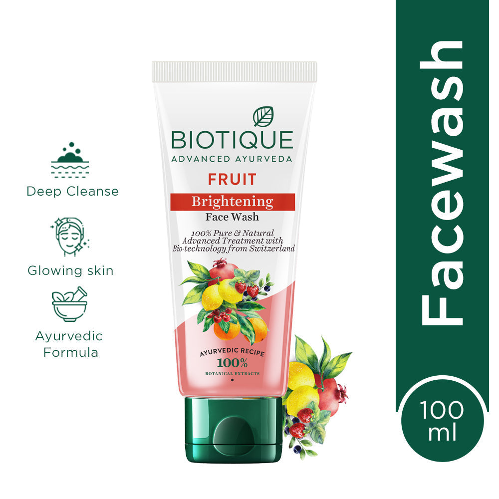 Biotique Fruit Brightening Face Wash (100ml) – photo 2