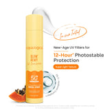 Aqualogica Glow+ Dewy Sunscreen SPF 50+ PA++++ with Papaya & Vitamin C