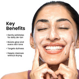 Foxtale Super Glow De-Tan Face Wash with Vitamin C & Papaya Enzyme