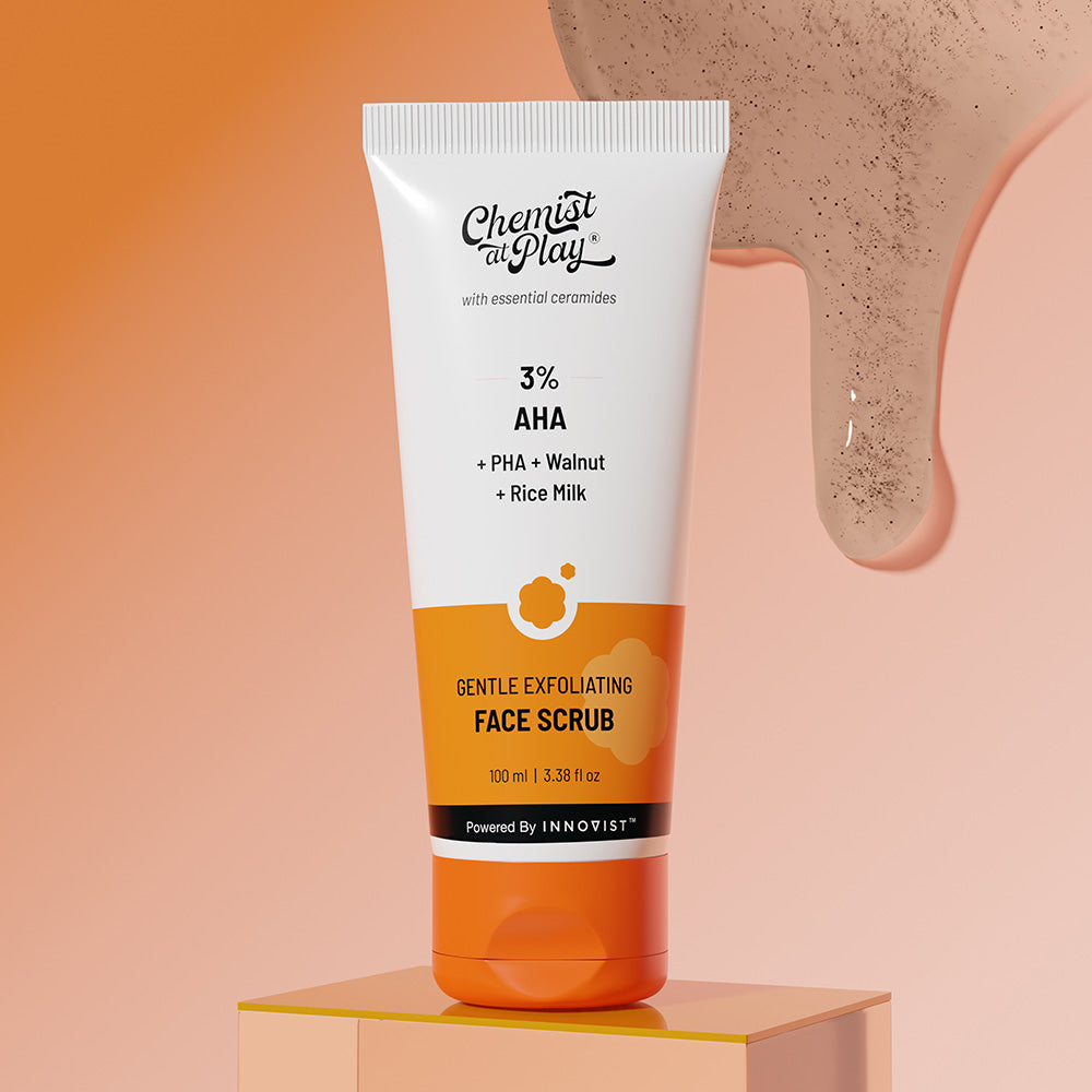 Chemist At Play Gentle Exfoliating Face Scrub for Blackheads & Tan Removal