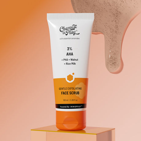 Chemist At Play Gentle Exfoliating Face Scrub for Blackheads & Tan Removal