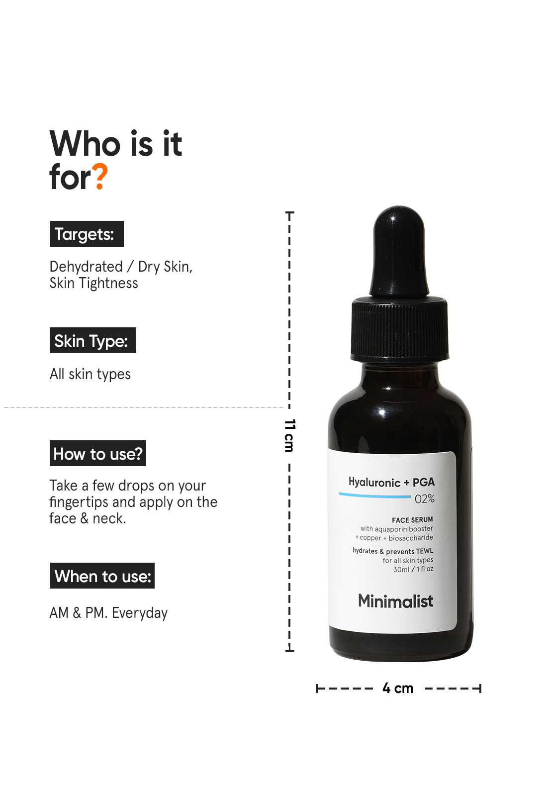 Minimalist Hyaluronic + PGA 2% Face Serum (30ml) – photo 4