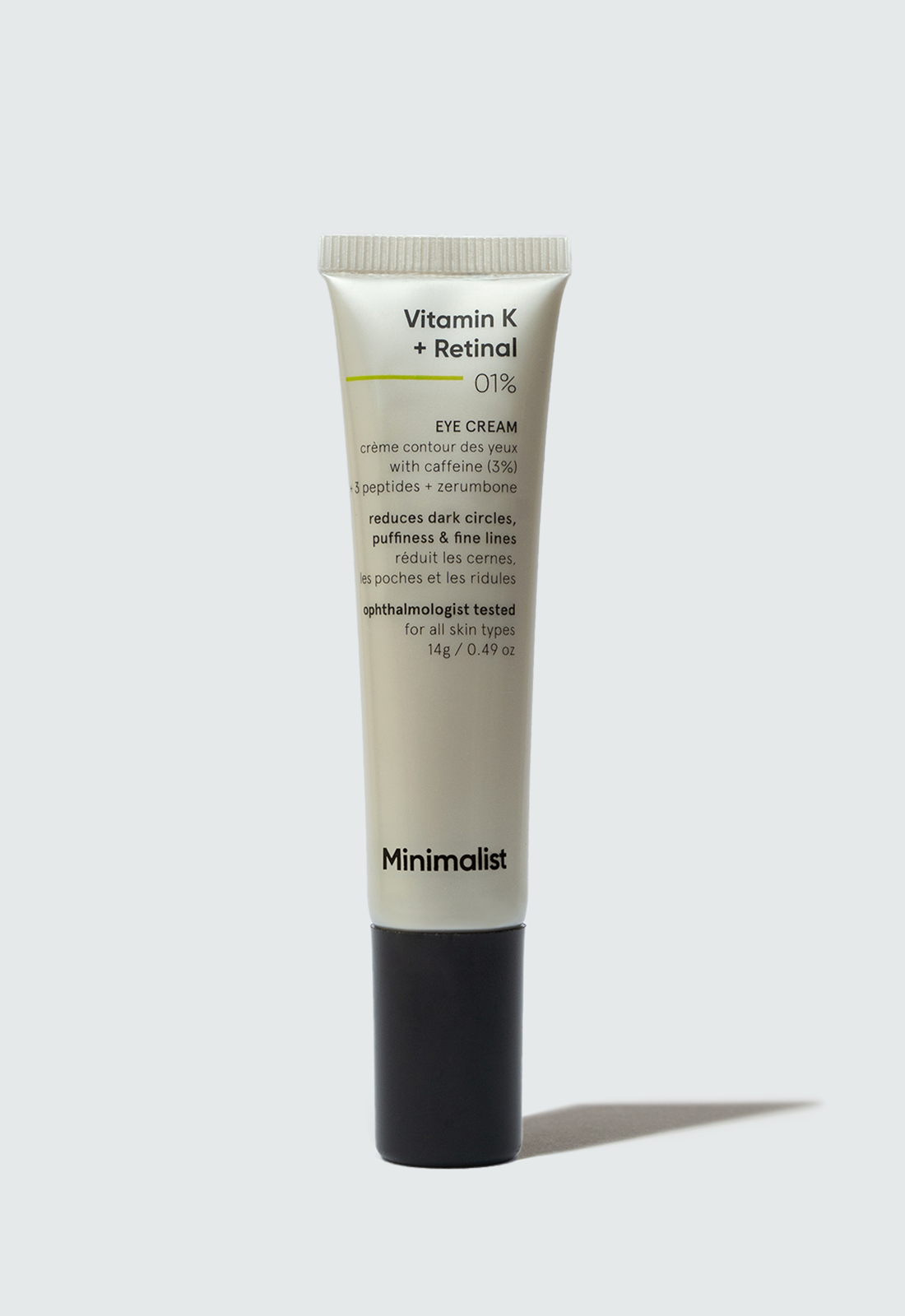 Minimalist Vitamin K + Retinal 01% Under Eye Cream With Caffeine 03% (14g) – photo 2