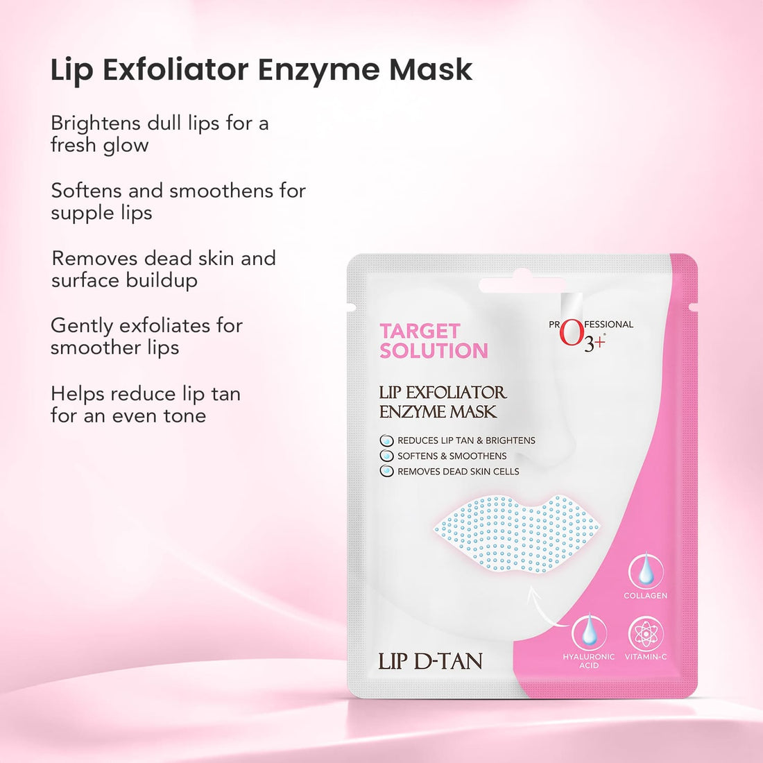 O3+ Lip Exfoliator Enzyme Mask – Pack of 3 – image 3
